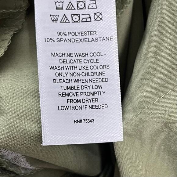 Tommy Bahama Golf Active Lightweight Crop Pants Size L Green Ankle Zip NEW - Picture 8 of 8